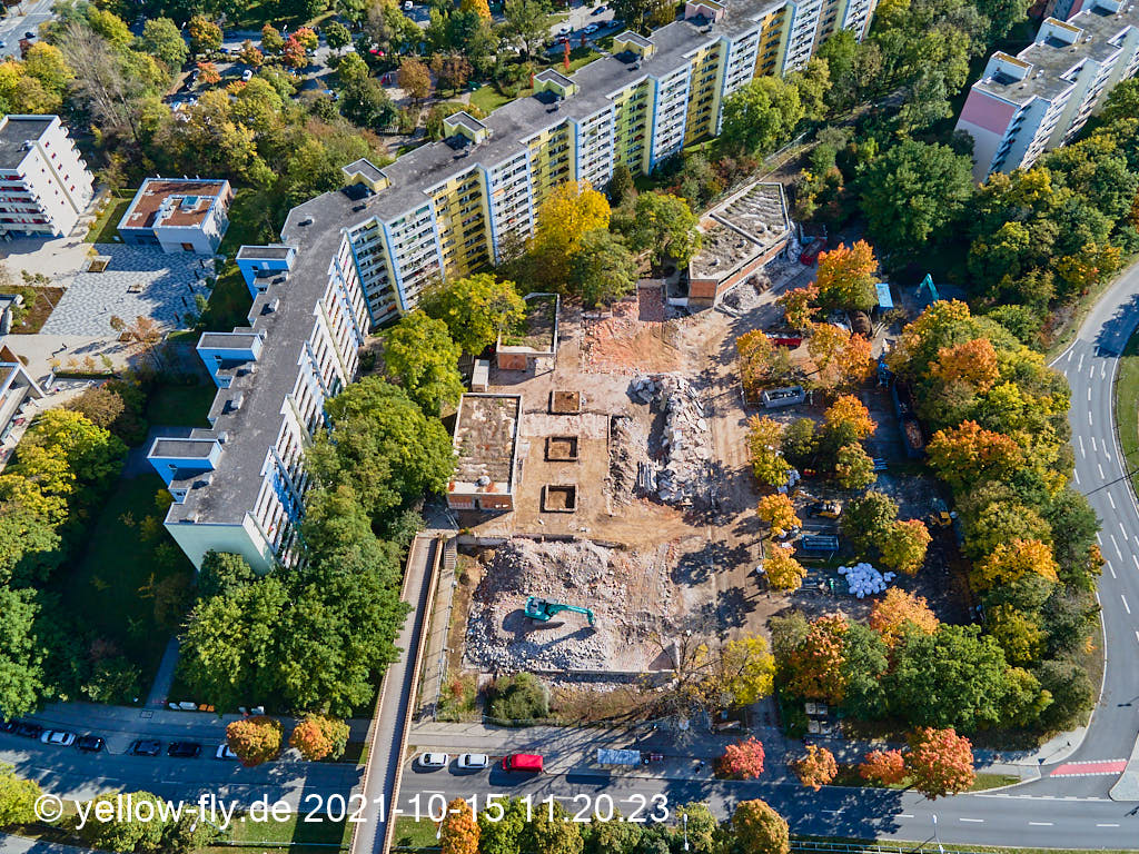 15.10.2021 - Luftbilder vom Abriss unseres Quiddezentrums